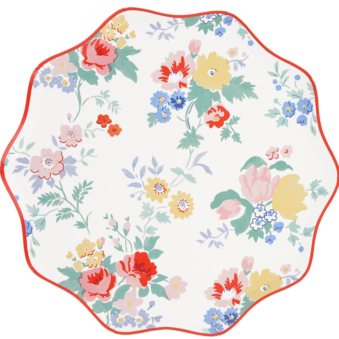 Meri meri borden vintage floral - small - 8st