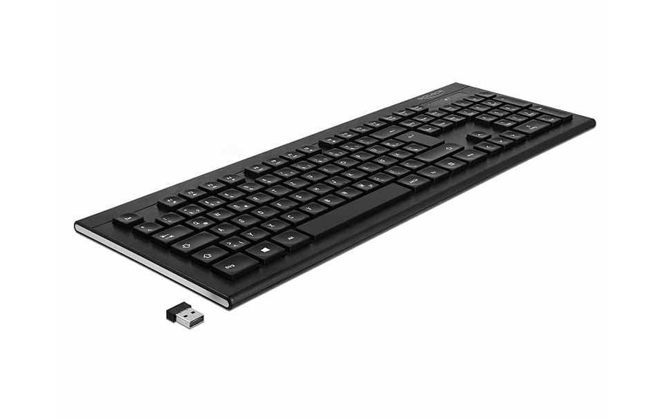 Tastatur 12671 Wireless Water Drop DE-LayoutSchlanke Wireless-Tastatur mit DE-Layout