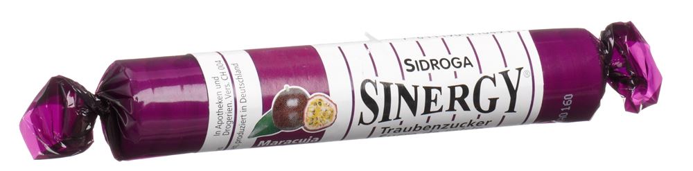 SINERGY Traubenzucker<br>40 g, Rolle, Maracuja