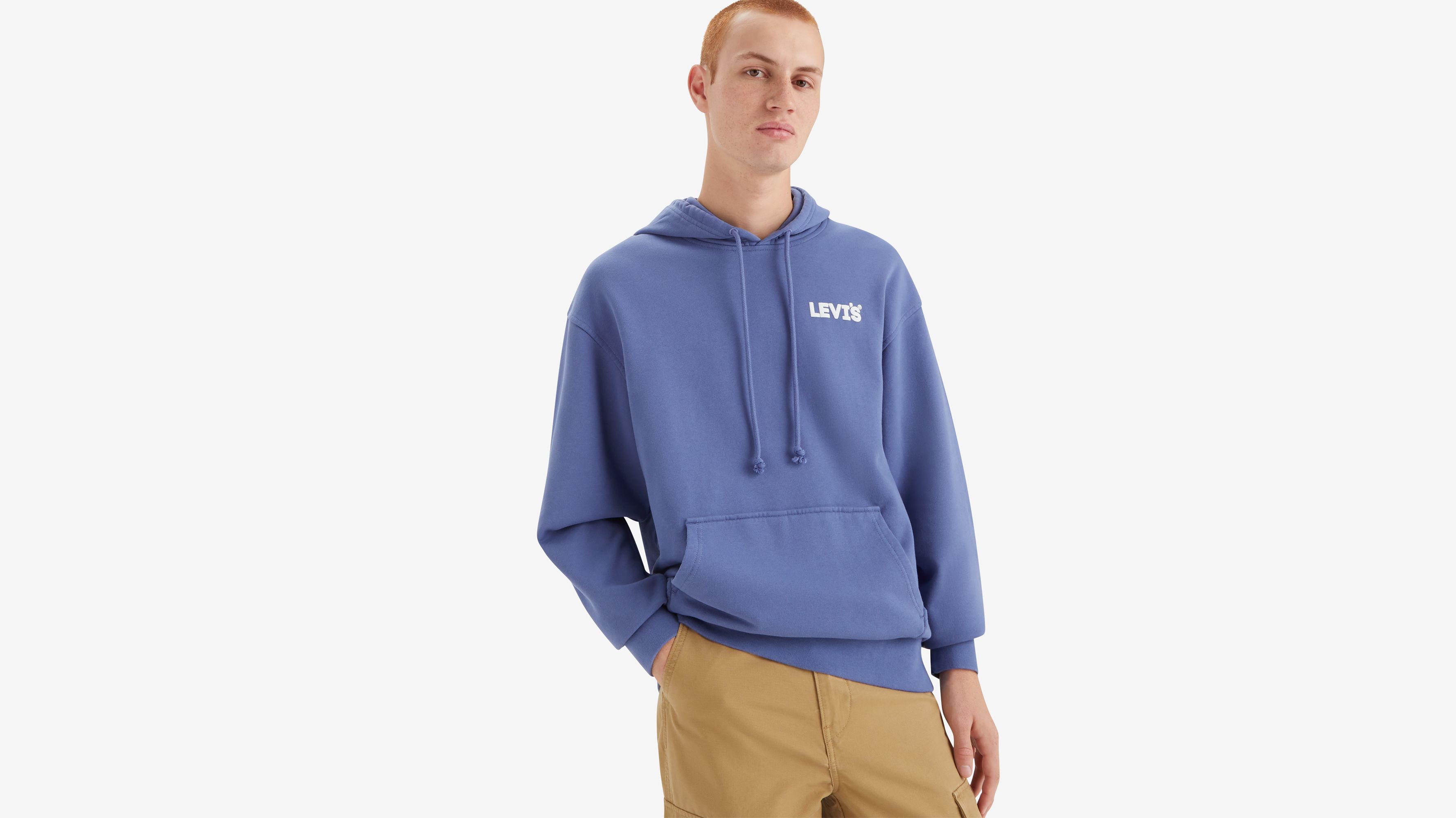 Sweat à capuche graphique Relaxed - Headline Hoodie Coastal Fjord - Bleu