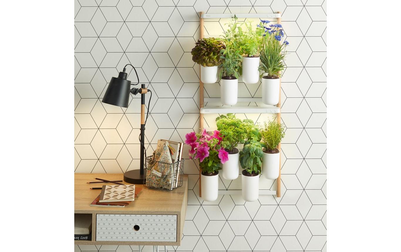 Kräutertopf Indoor Modulo 2 Weiss<br>Kräutergarten, klein und fein
