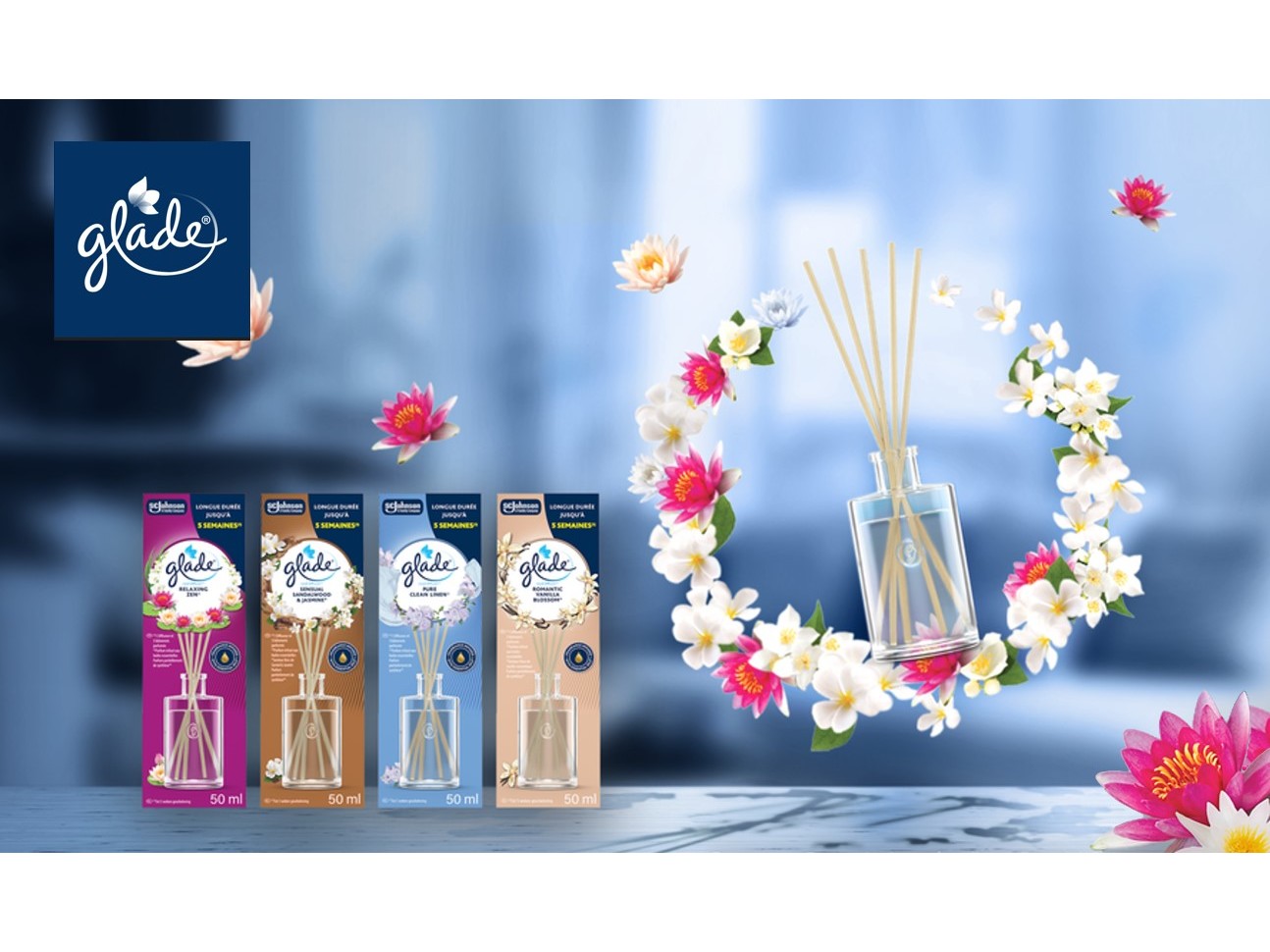 STICKS GLADE ROMANTIC VANILLA 50ML