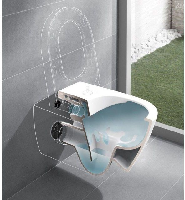 Villeroy Boch - Subway 2.0 - Toiletset - Wit - Softclose - Grohe Reservoir