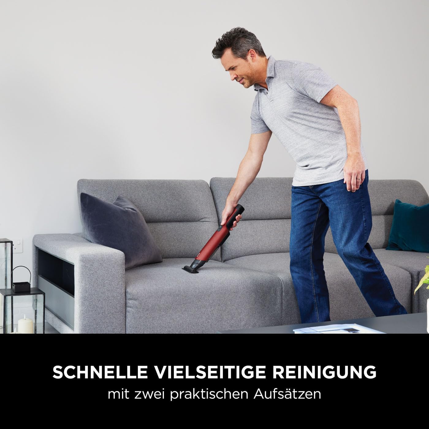 Shark WandVac 2.0 kabelloser Mini-Handstaubsauger, klein und leicht, leistungsstarker Akku-Handstaubsauger mit Boost-Modus, Tier- und Staub-/Fugendüsen, Ladestation, Orangerot, WV270EUSB
