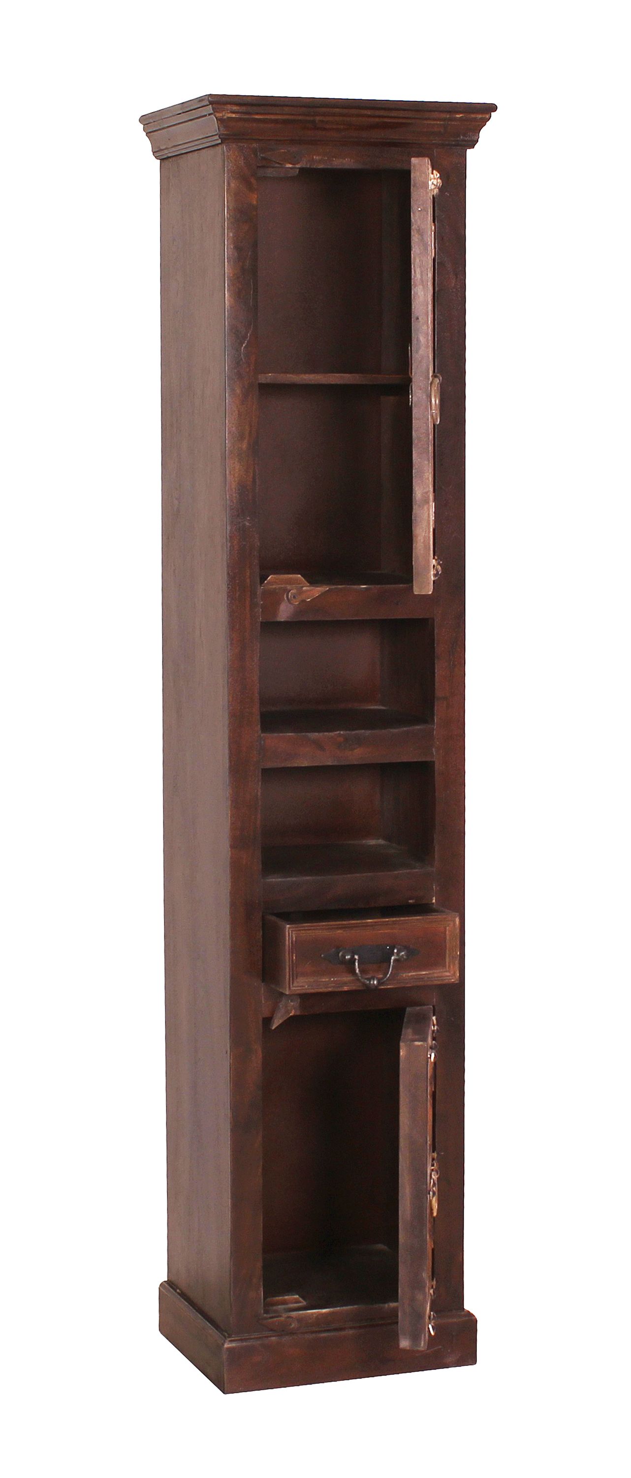Badezimmer Hochschrank Almirah Badschrank Badmöbel Schrank Regal Altholz