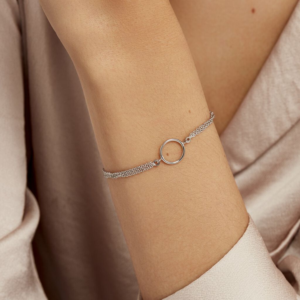 Bracelet Kaelly Argent Blanc