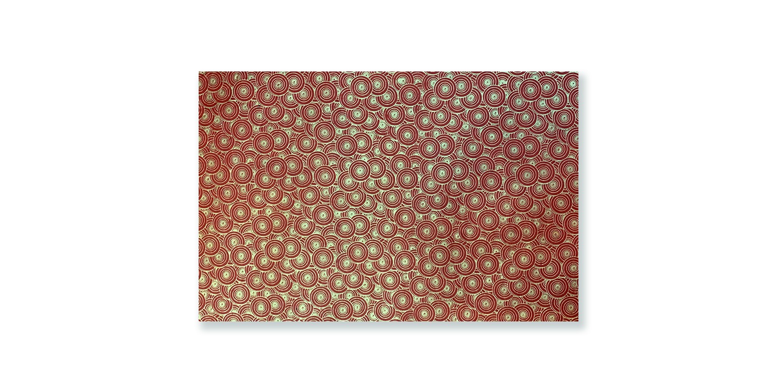 Geschenkpapier 'Kreise' rot-gold, B 76 cm, L 51 cm günstig bestellen