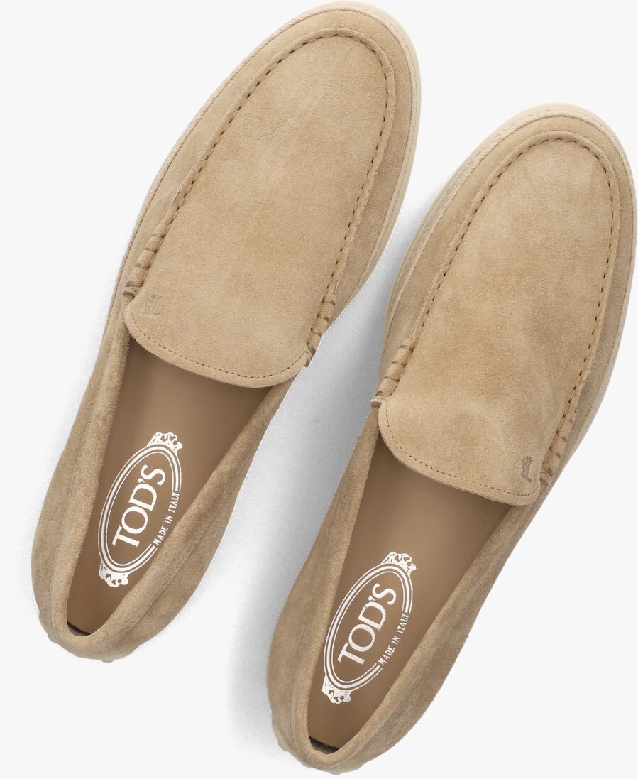 beige tod's instappers pantofola gomma rafia tv