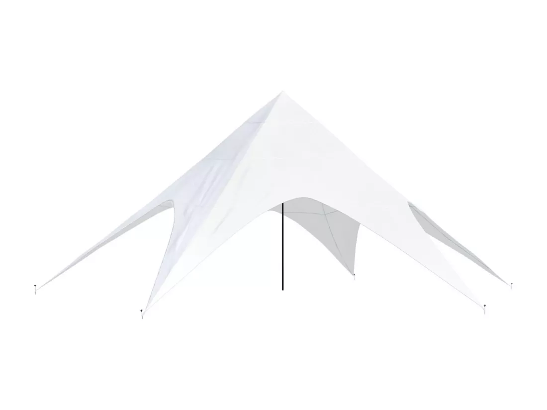 Tente forme étoile - Plastique - 12m - Blanc