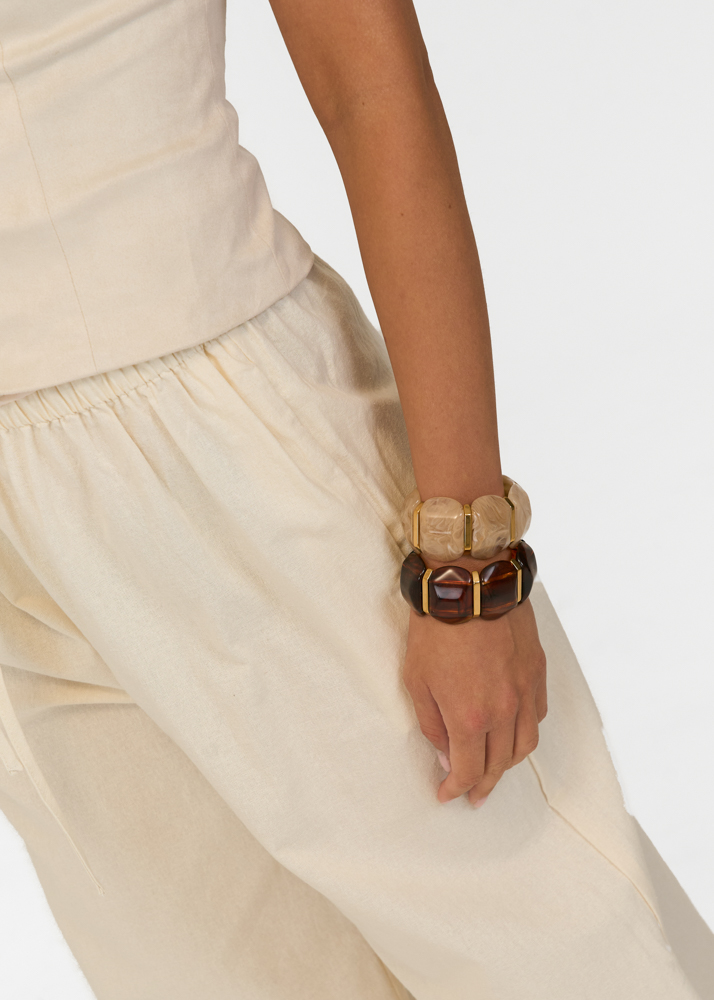 Susan armband bruin