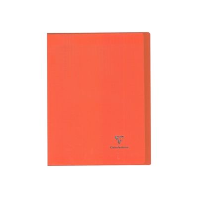 Clairefontaine Koverbook - Cahier polypro 24 x 32 cm - 48 pages - grands carreaux (Seyes) - disponible dans différentes couleurs