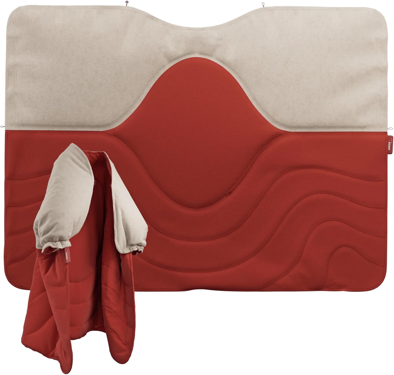 STOOV Huge Hug³ - Heizdecke - Drahtlos - Infrarot-Wärmetechnik - Pro Batterie mit bis zu 5 Stunden drahtlose Wärme - 135x180 cm - Original Rosa
