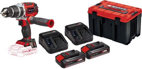 Einhell TP-CD 18/60 Li-i BL Solo 2,5 Ah Accu (2x) E-Case M Starterspakket