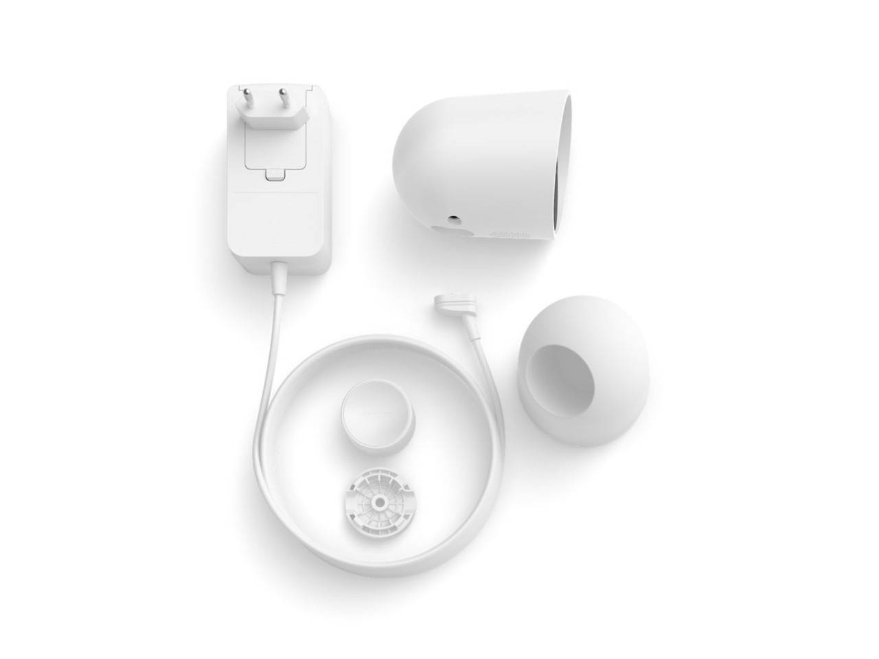 Philips Hue - 2x Secure Kamera Kablet med Bordstativ EU - White - Bundle