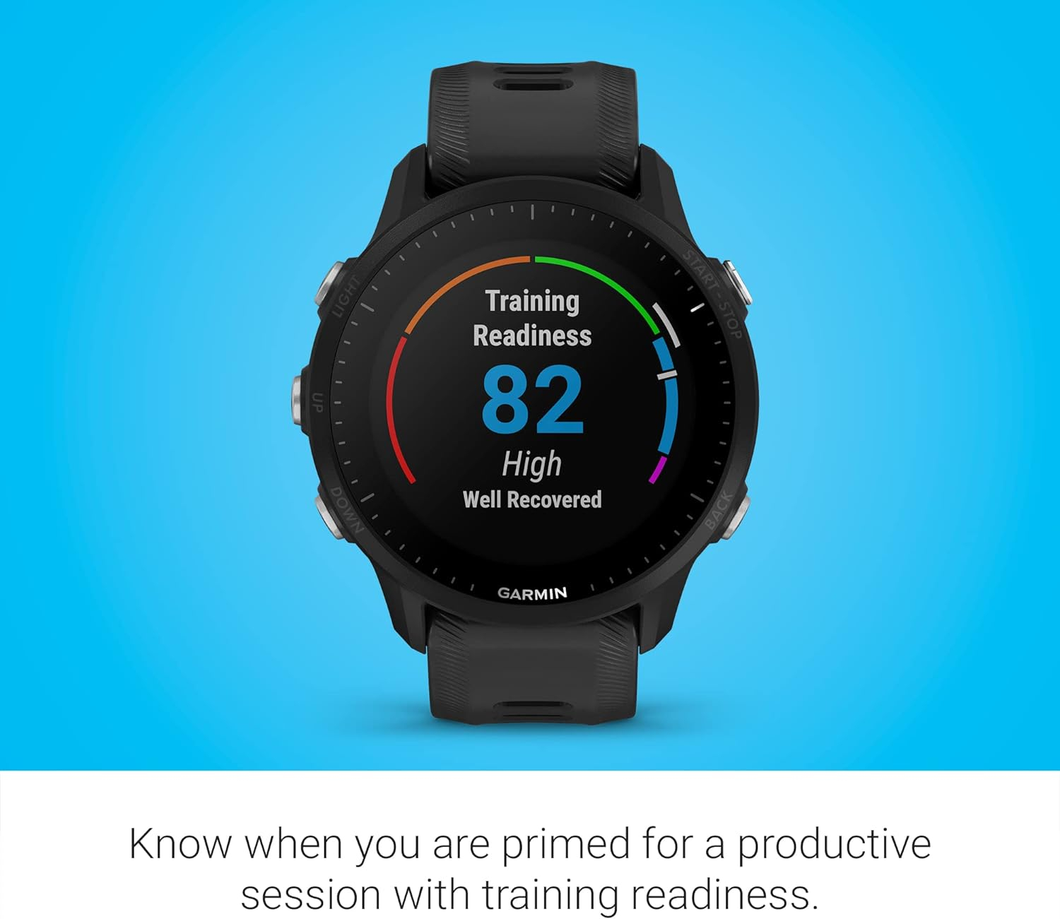 Forerunner 955 (43mm, Polymer) Smart Watch Fitness Tracker mit Silikon Armband (010-02638-30) - Schwarz