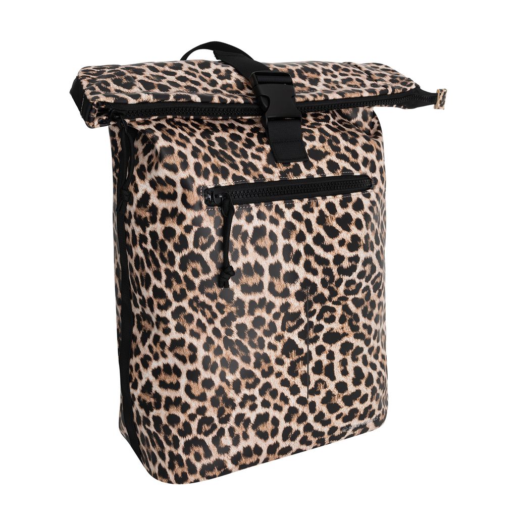 New Rebels Mart New York Rolltop Backpack Leopard