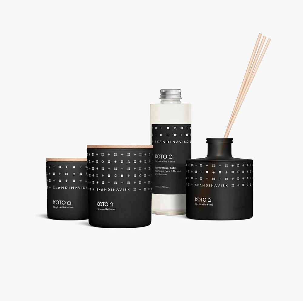 Skandinavisk  Koto duftlys, 65g. - Black