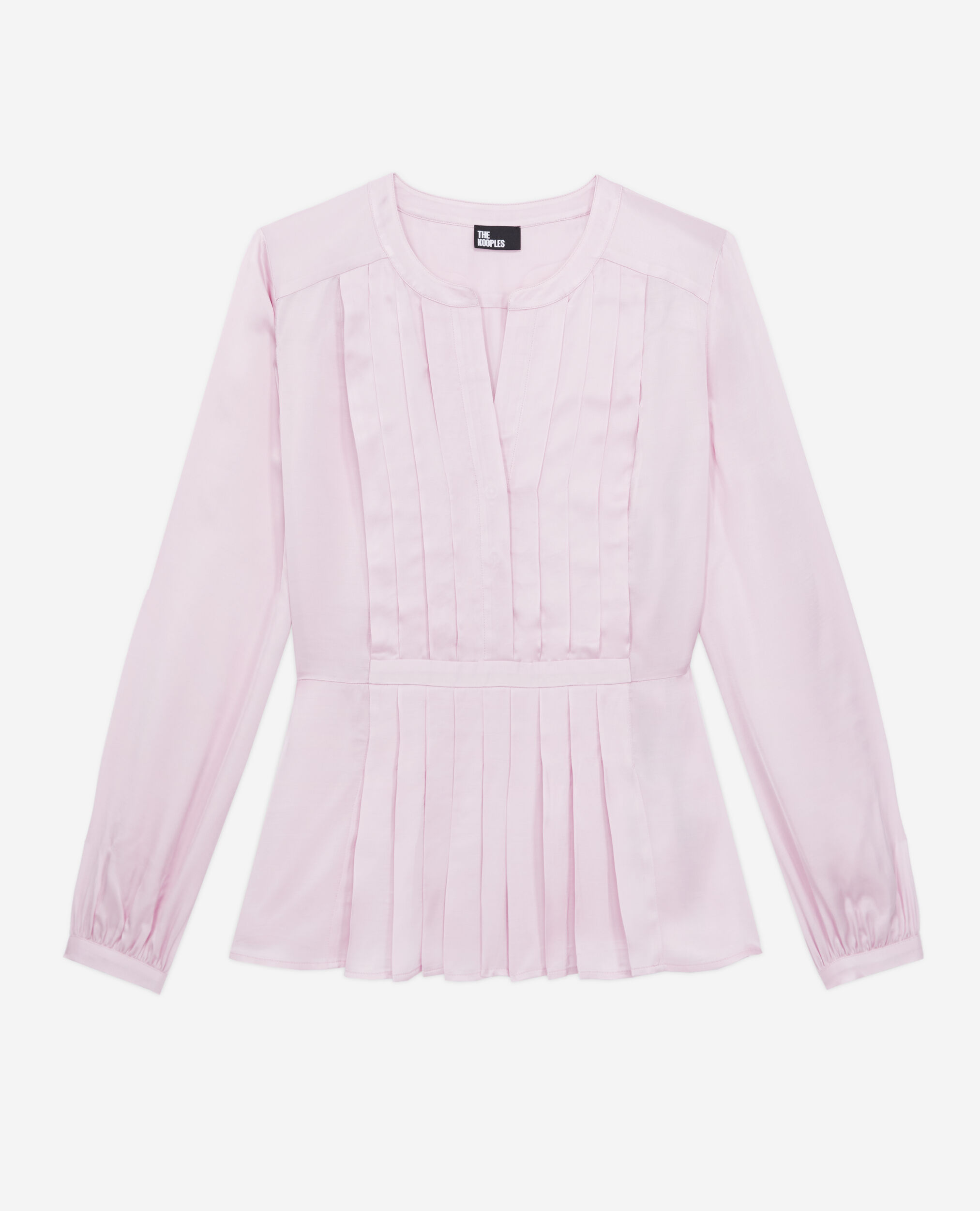 Top rose avec plissage
