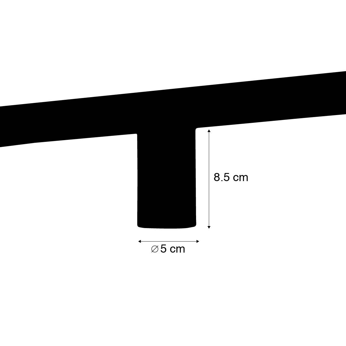 E27 fitting met rail ophanging voor 1-fase rail zwart - Iconic Jeana