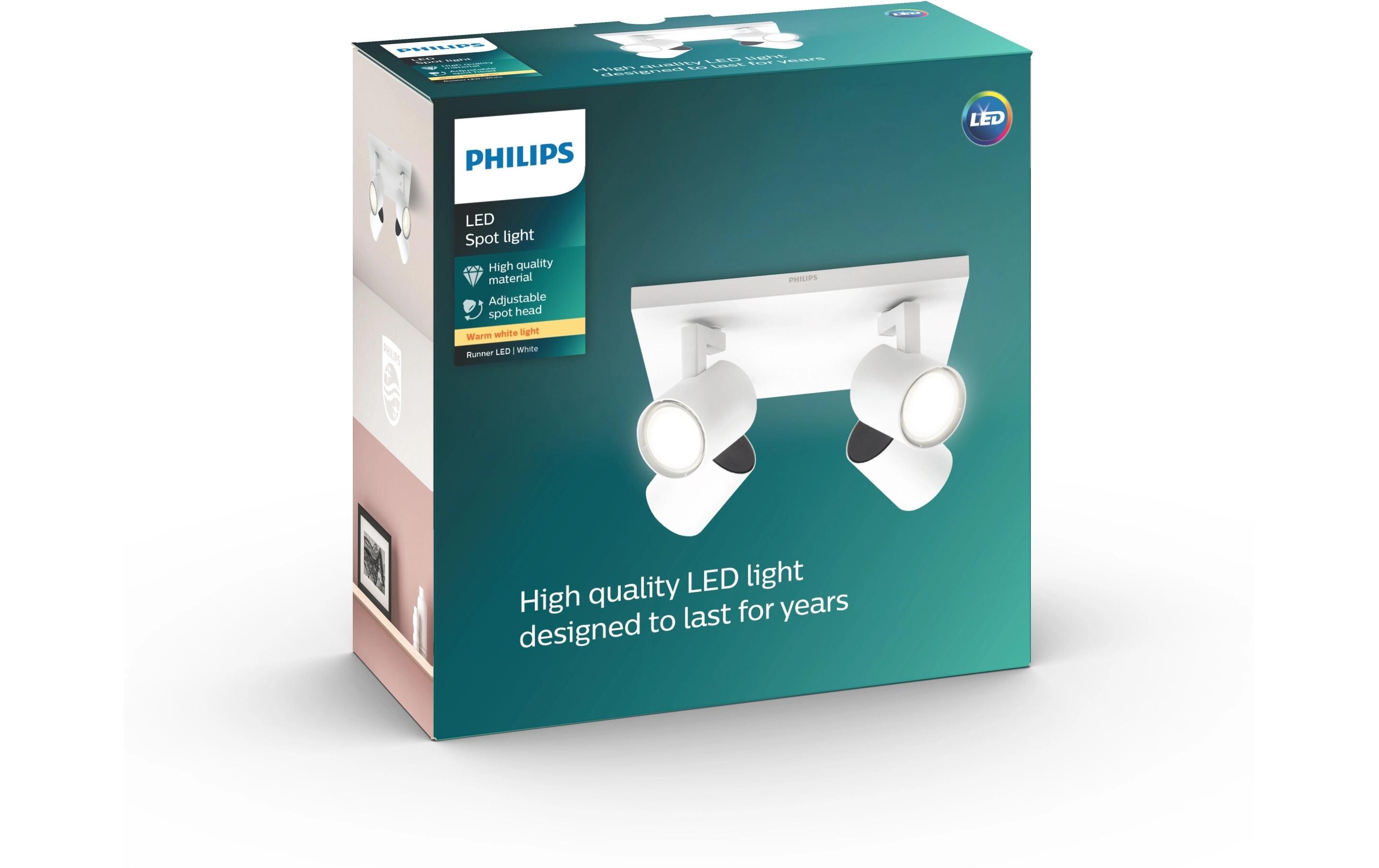 Aufbauspot myLiving Runner 53094/31/P0Deckenspot mit beweglichen Leuchtenköpfen