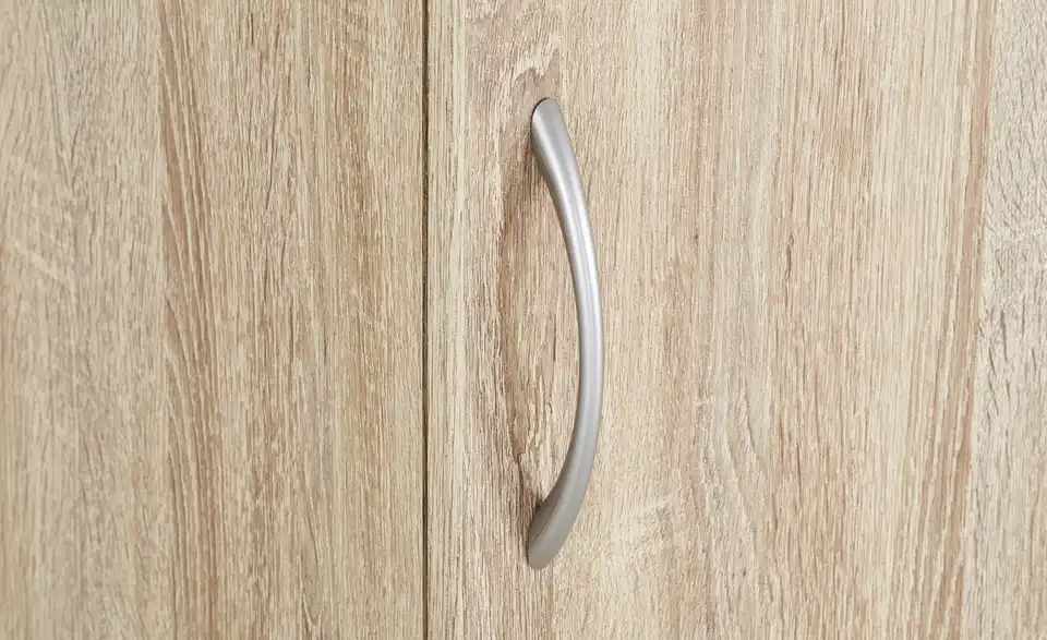 Schrank, 1-türig Multischrank-System Eiche sägerau (Nachbildung) 50 cm