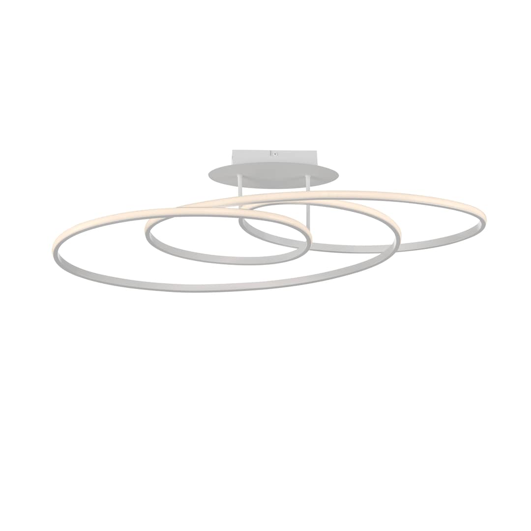 JUST LIGHT LED Deckenlampe LUMACA 81 x 30,5 cm weiß