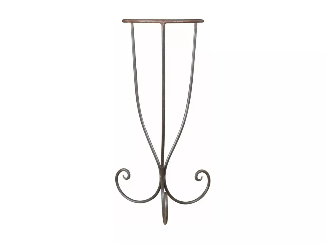 BISCOTTINI Support de Plantes - Fonte avec Finition Antique - Porte-Fleurs - Intérieur et Extérieur - Jardinière - Jardin - Salon - Salle à Manger - Présentoir - Décoratif - 75x30x30 cm