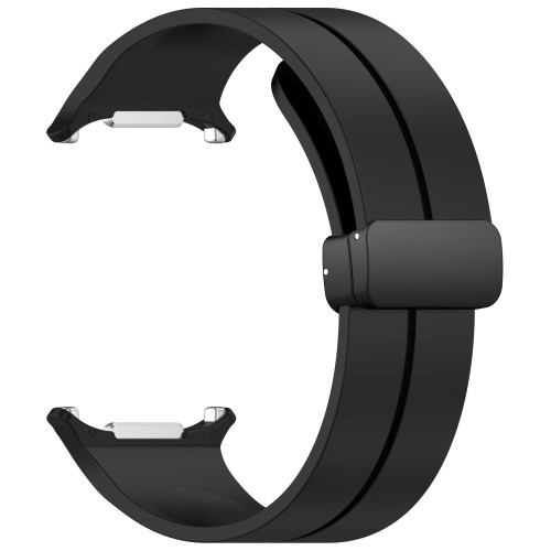 Samsung Galaxy Watch Ultra (47mm) Silikon Armband mit Magnet-Verschluss (Gelenkumfang: 140-215mm) - Schwarz