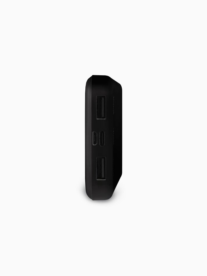 Bateria portátil, 4 cargas, 10000 mAh - Preta