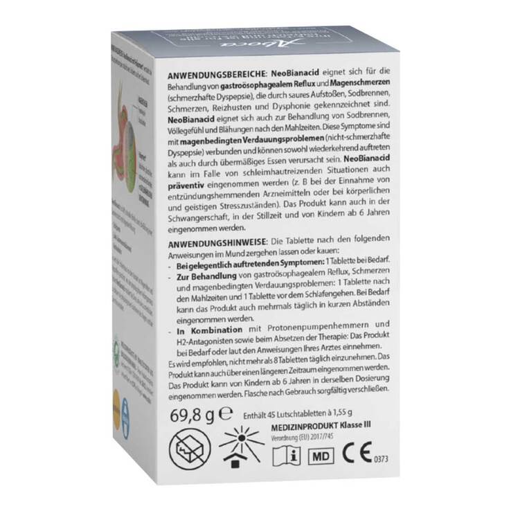 Neo Bianacid Lutschtabletten Zitronengeschmack, 45 St