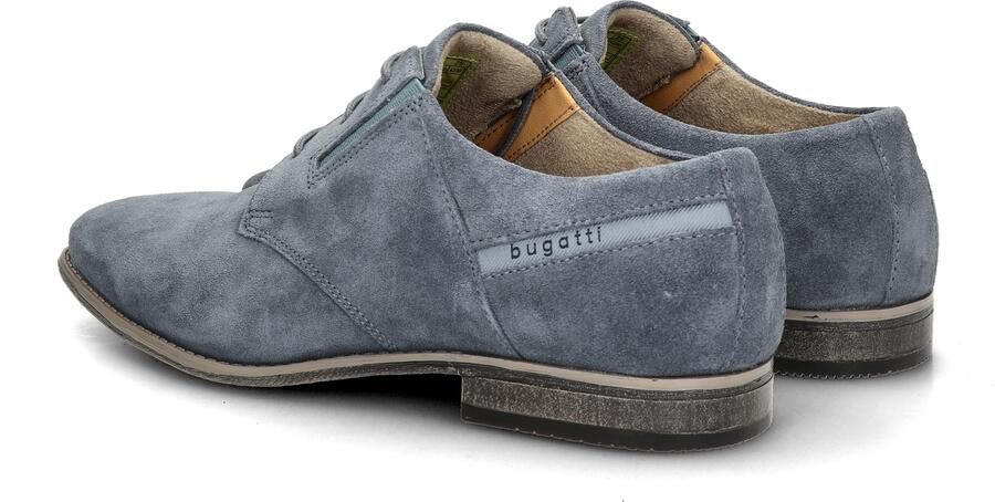 Bugatti Arno suède veterschoenen blauw