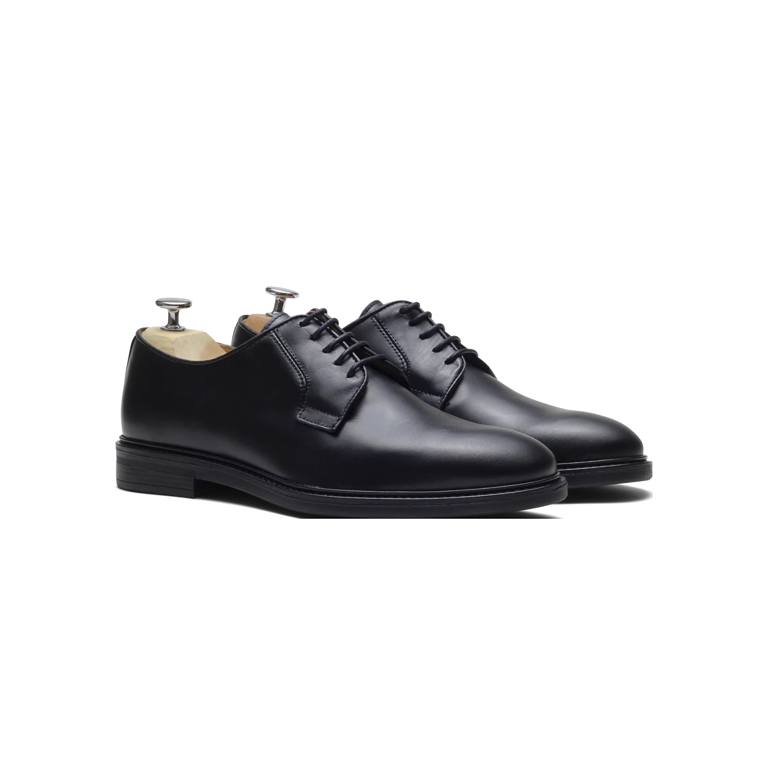 Doucan-Derby en cuir noir