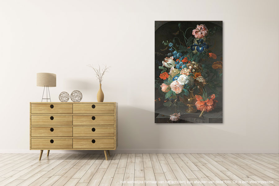 Bloemstillevens Rijksmuseum - Canvas schilderijen 9 - 100 x 150 cm
