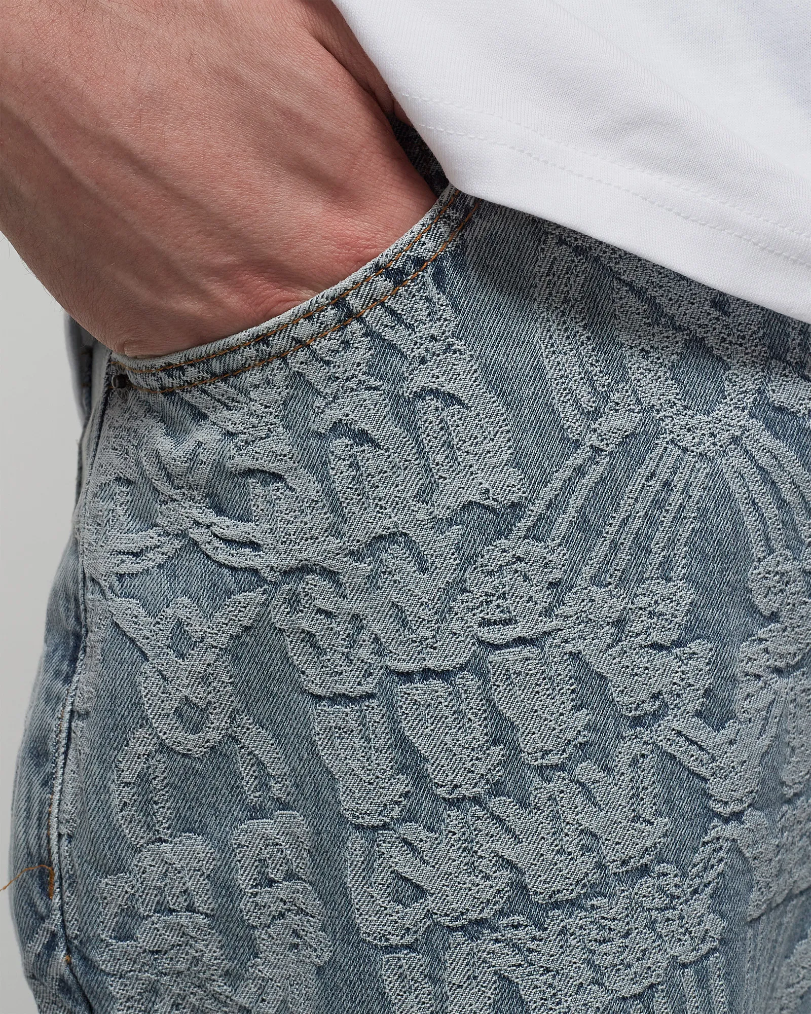 Daily Paper settle macrame denim pants
