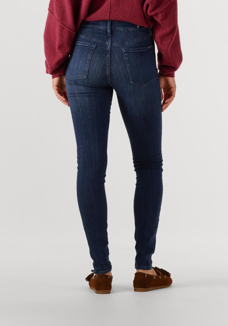 blauwe 7 for all mankind skinny jeans high waist skinny