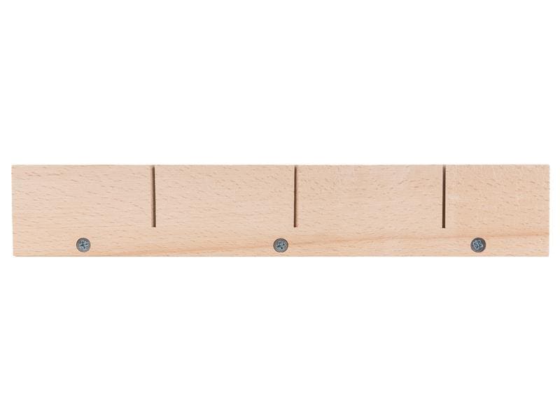STRUCT Gehrungslade mit Handsäge, Set 4-teilig Schneidelade, Holzsäge, Klappmeter und Zimmermannsbleistift