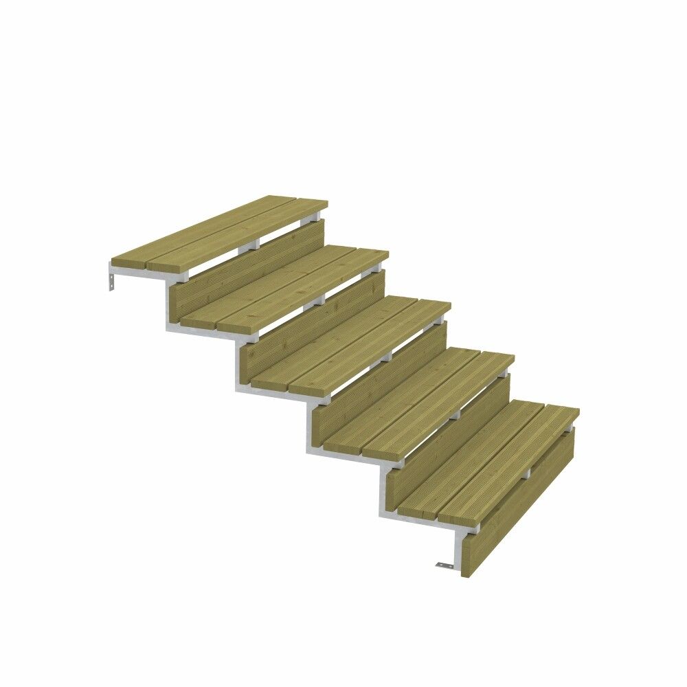 TRAPPEVANGE PLUS 5-STEG STÅL 128X85CM