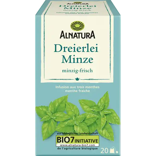 Bio Dreierlei Minze Tee