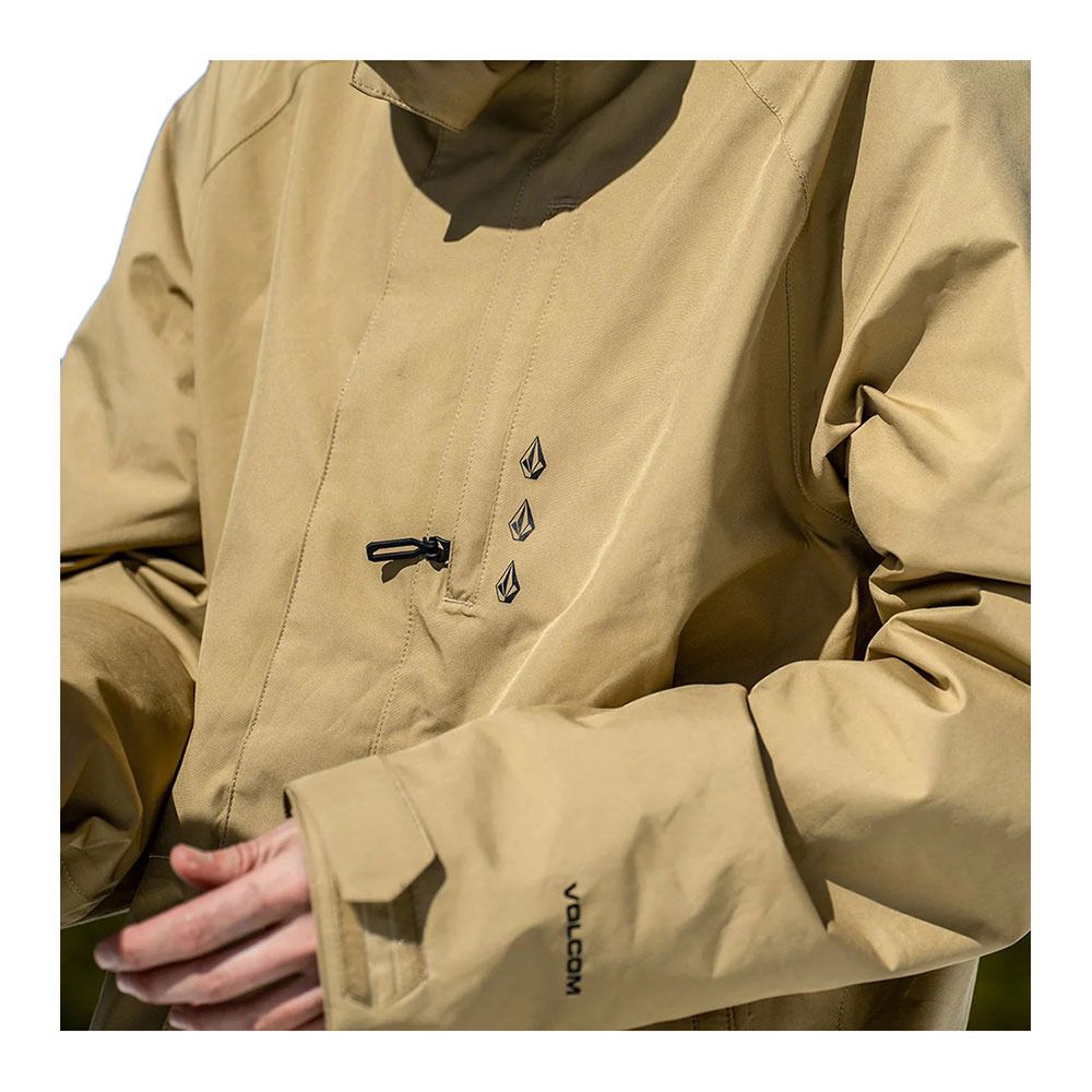 Volcom DUA INS GORE - Veste ski Homme dark khaki