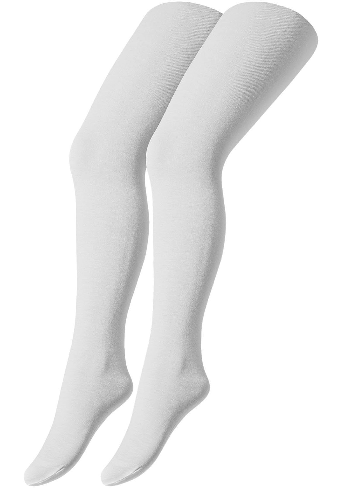 Camano Strickstrumpfhose »cotton fine« 2er Pack,  mit elastischem Bund, 98/104 - 152/164