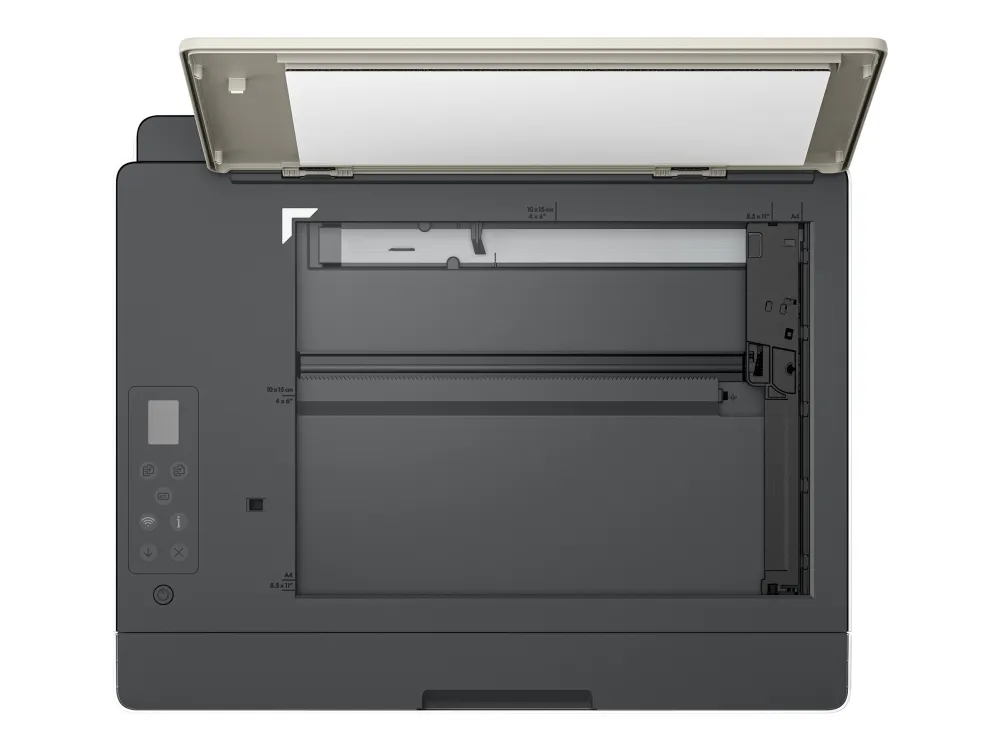 HP Smart Tank 5107 All-in-One - Multifunktionsprinter - farve - blækprinter - kan genopfyldes - Legal (216 x 356 mm) (original) - A4/Legal (medie) - op til 10 spm (kopiering) - op til 12 spm (udskriver) - 100 ark - USB 2.0, Wi-Fi(n), Bluetooth