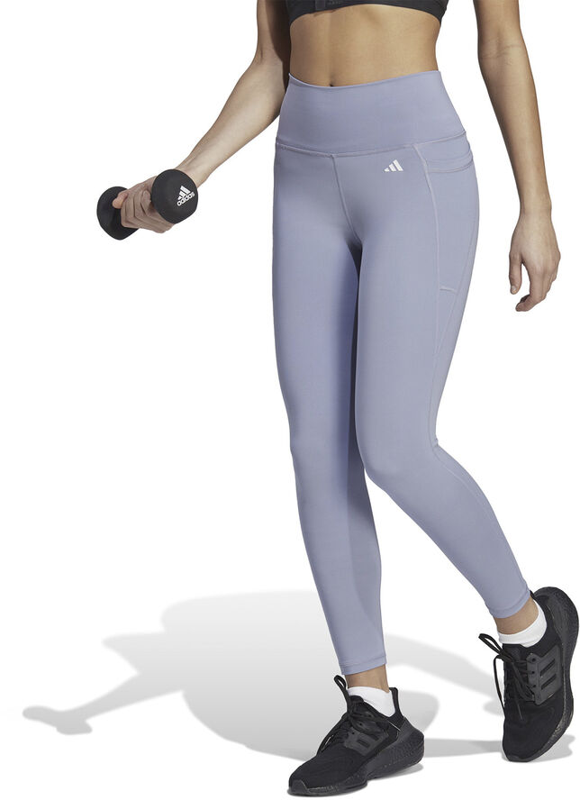 adidas Optime Stash Pocket High-Waisted 7/8 tights Blå