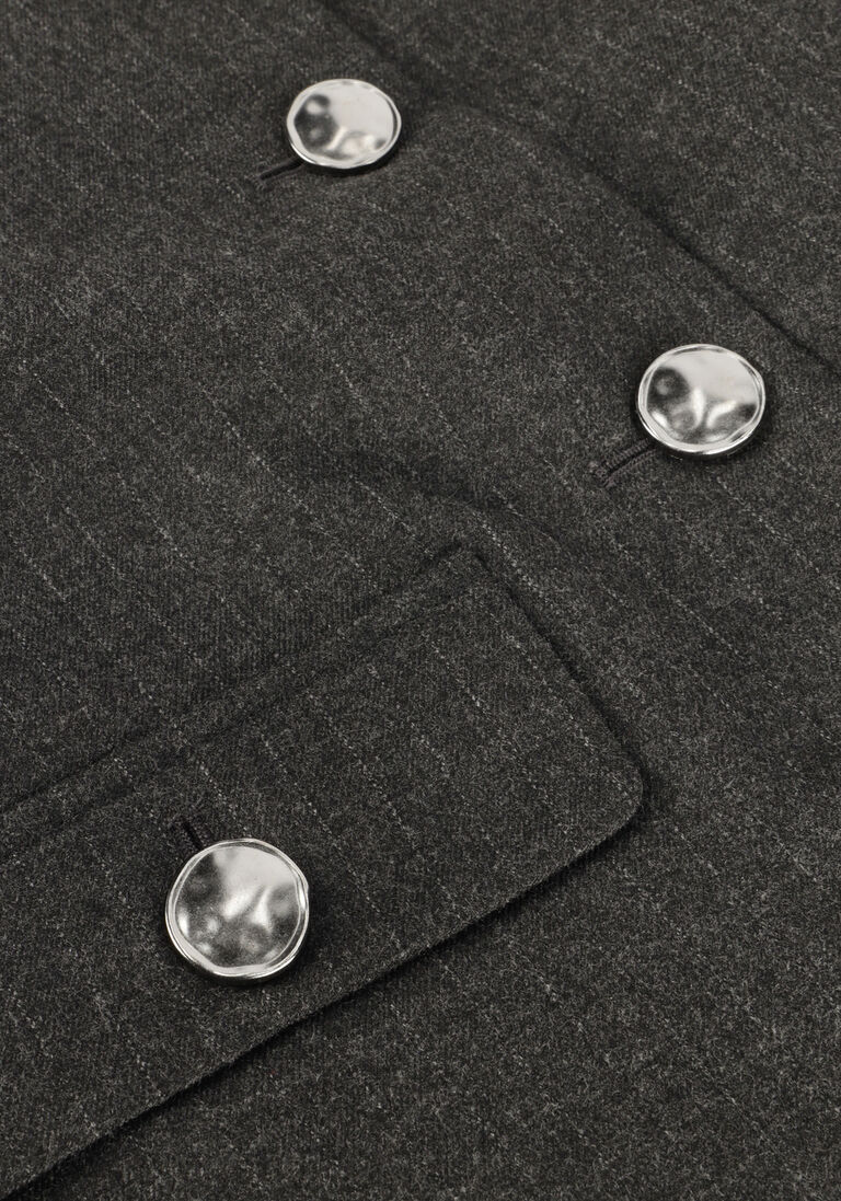 donkergrijze second female blazer wake tailored jacket