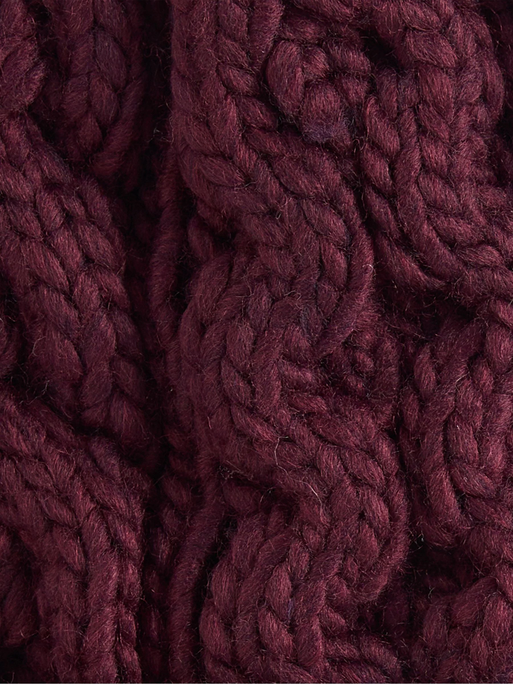 Rood - Barbour® Penshaw Beanie-muts met pompon