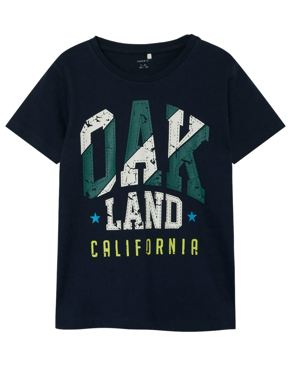 T-Shirt NKMBERTE OAKLAND in dark sapphire