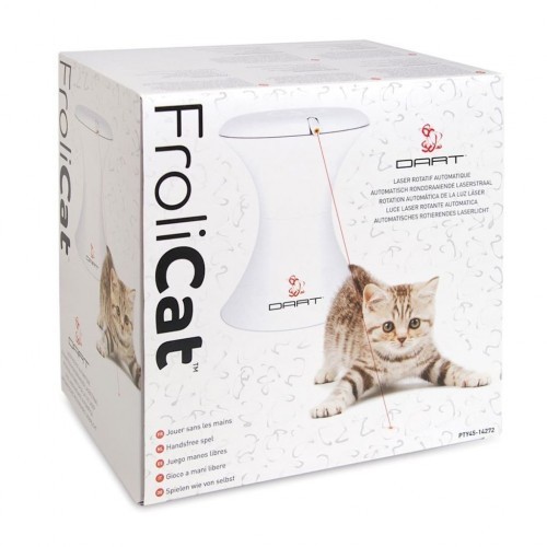 Brinquedo de gato com laser giratório branco