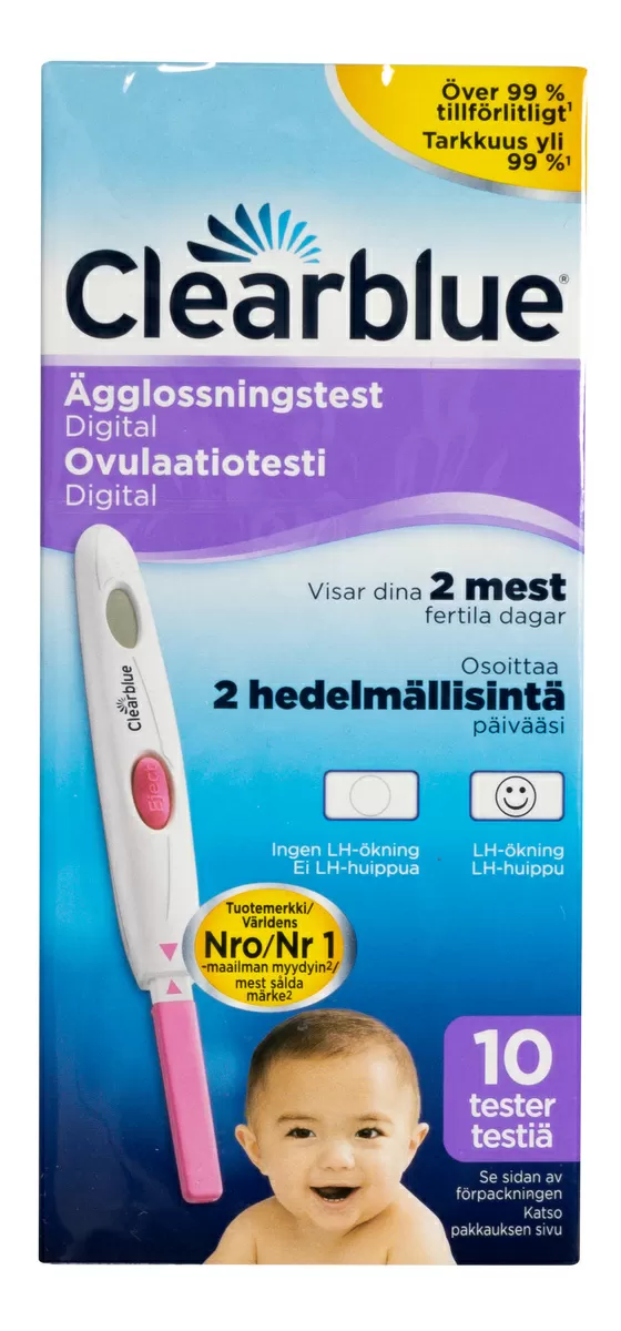 Clearblue Digital Ægløsningstest - 10 stk.