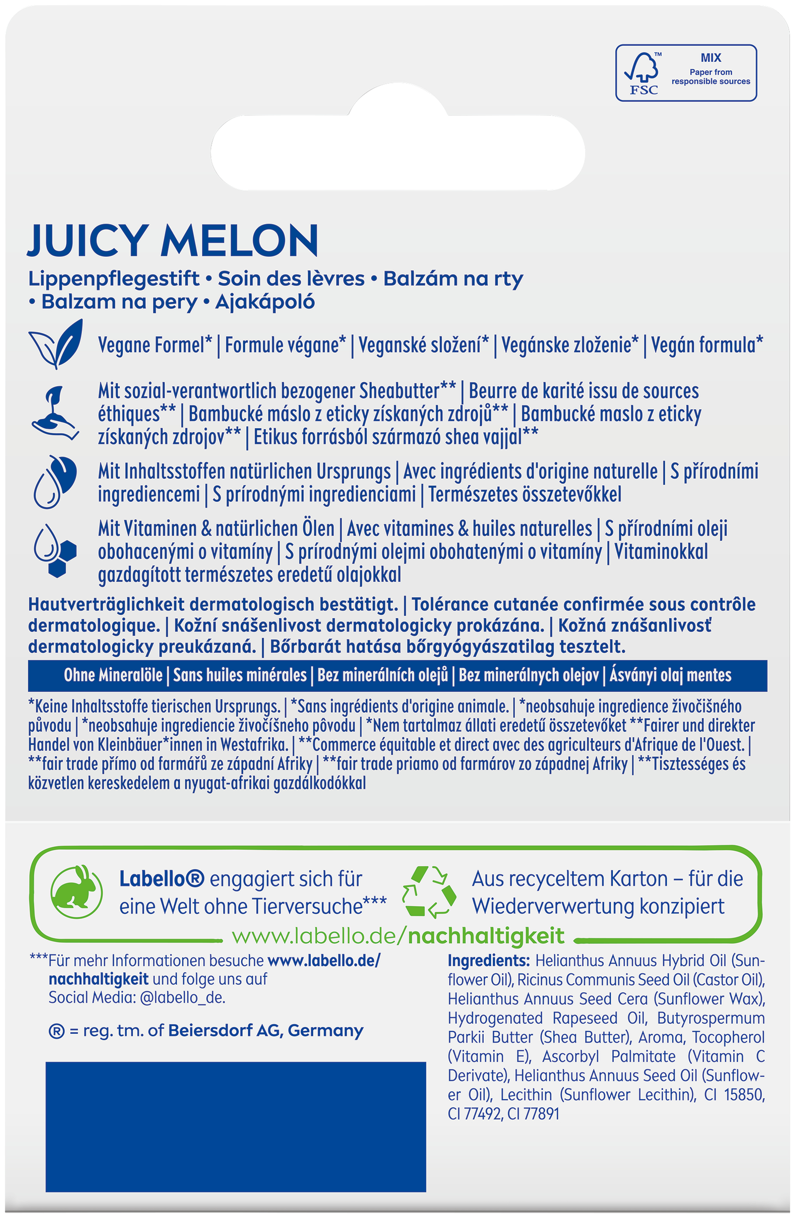 Labello Juicy Melon Retro Edition Stick 4.8 g