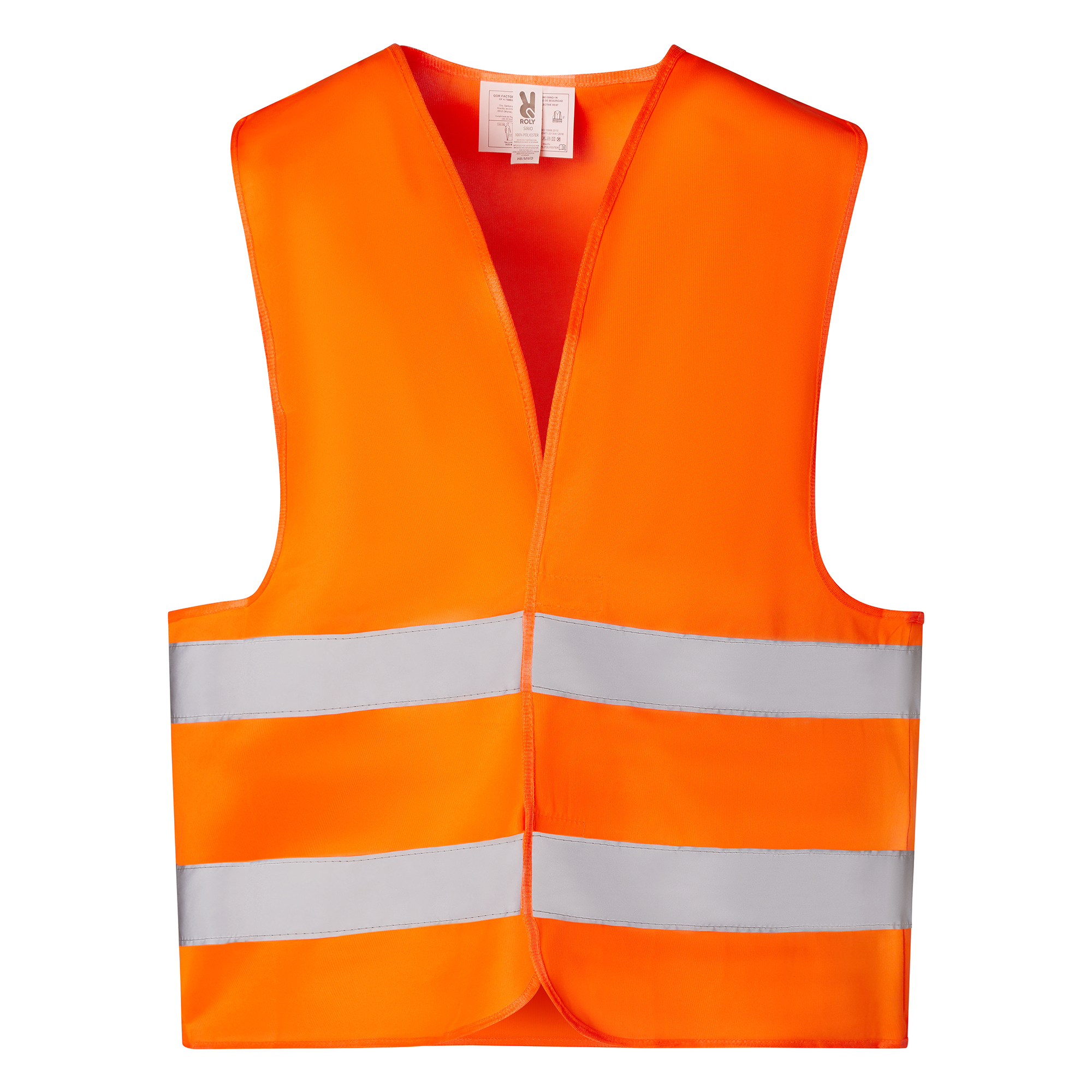 Roly CC5063 - SIRIO Gilet haute visibilité avec deux bande reflechissantes sur poitrine et dos