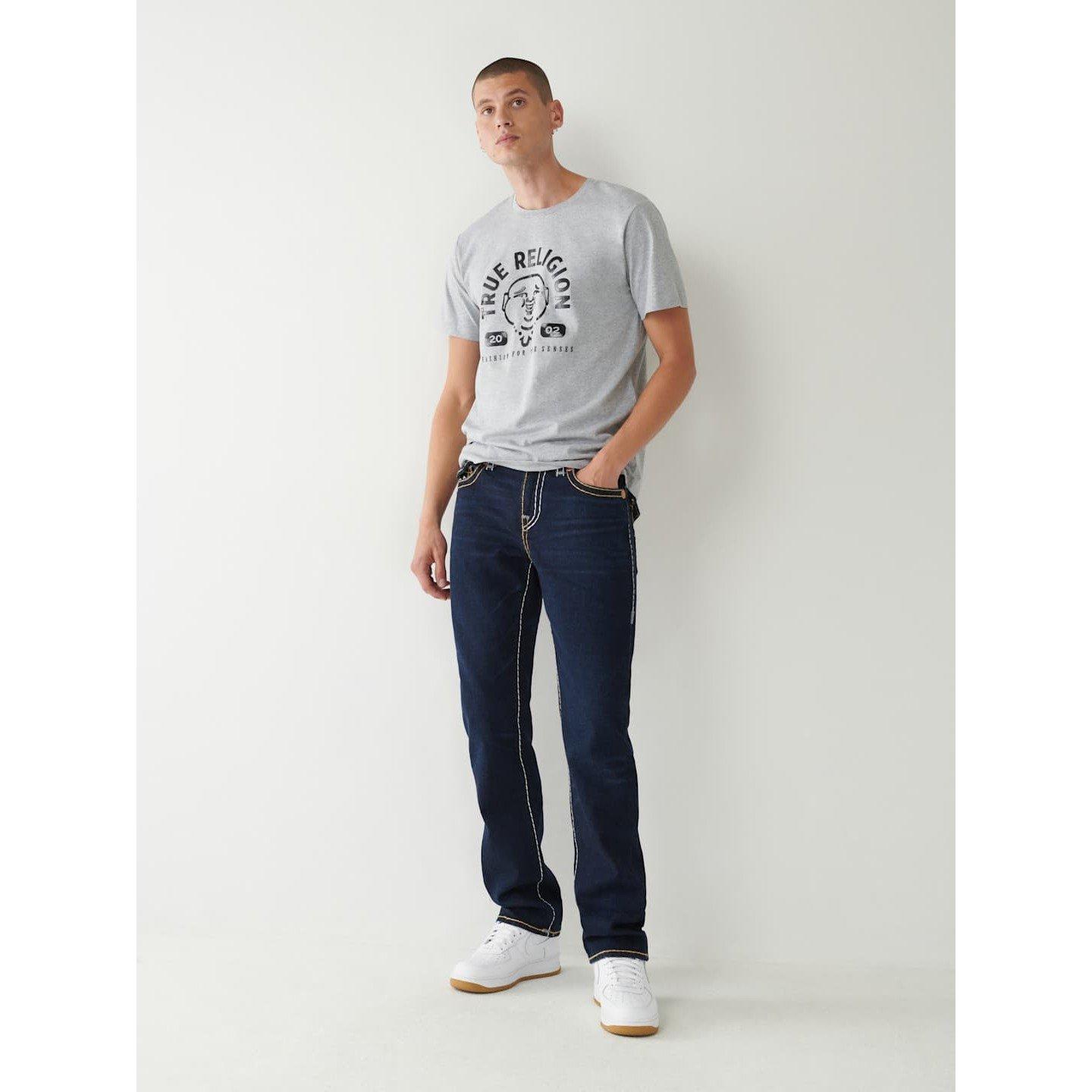 True Religion TR Ricky T Stitch Straight Jeans Mens